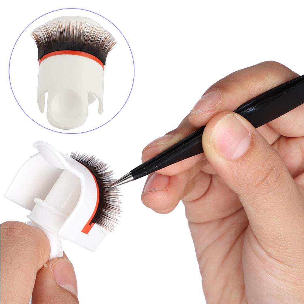 Grafting False Eyelashes Extension Glue Cup U Shaped Pallet Lashes Holder Makeup Tool 01#