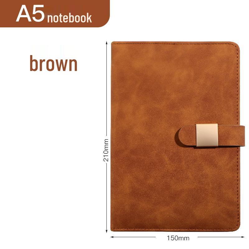A5 Buckle Notebook Gift Set with Logo - Business, Teacher, or Work Diary