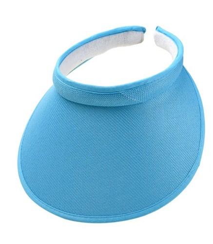 

Summer Sun Hat Portable Wide Brim Beach Hats Outdoor Traveling Foldable Visor Hat Multi-function Straw Cap Suncap for Women One Size небо синє кольору