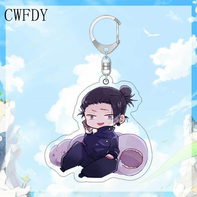 Anime Geto Suguru Ryomen Sukuna Fushiguro Toji Nanami Kento Okkotsu Yuta Inumaki Toge Acrylic Keychains Pendants Figure Toy Gift