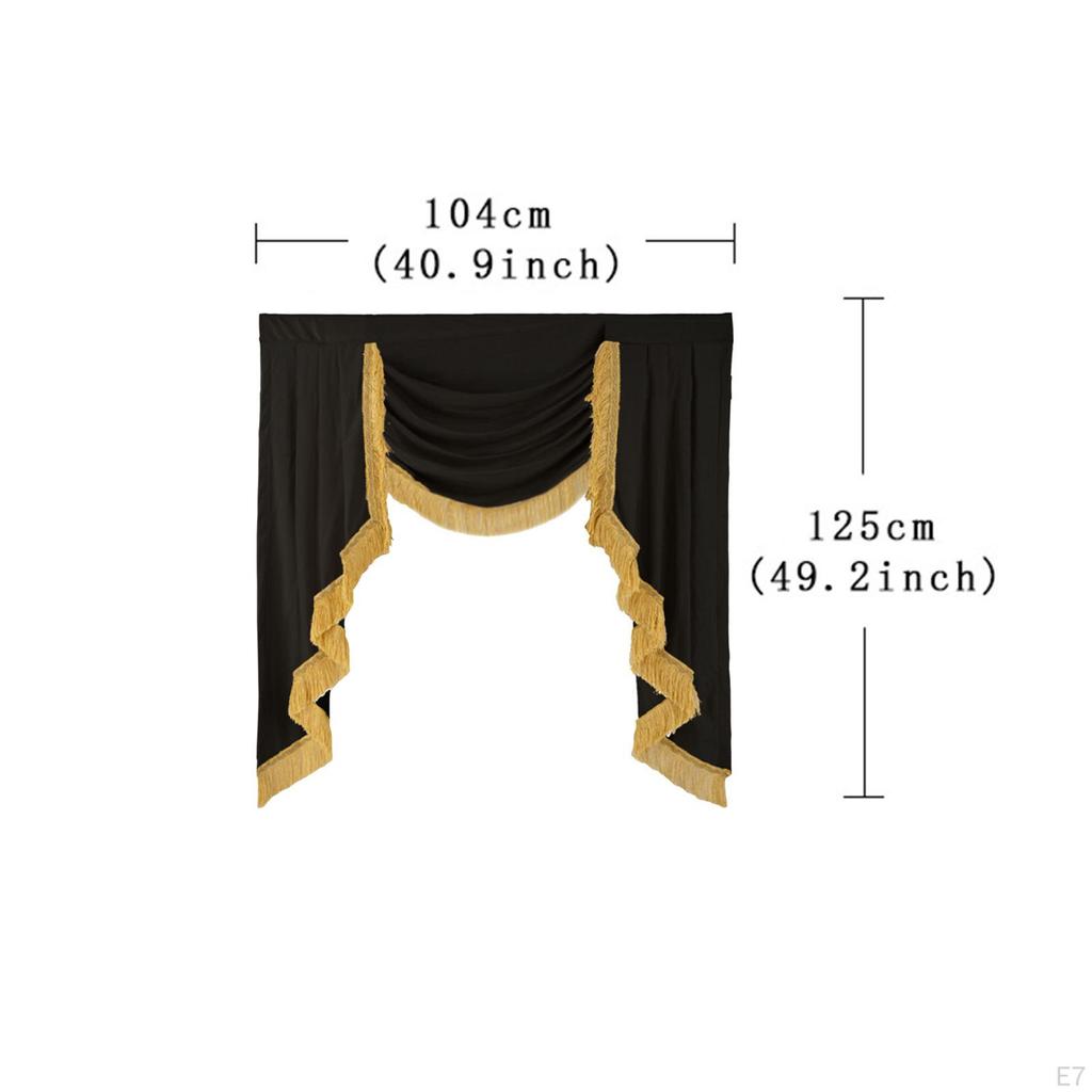 Thermal Rod Pocket Valance Curtain for Darkening Nursery Window Decor