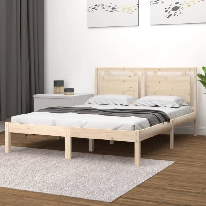 VidaXL Bed Frames Solid Wood 140x200 Cm 3105535
