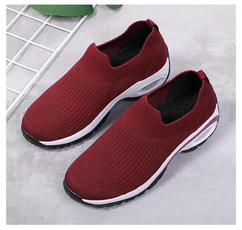 Fashion 2025 Summer New Women Fashion Casual Sport Shoes Wedge Platform Sneakers  Ladies Breathable  Vulcanized Shoes