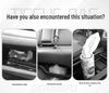 Universal Car Sun Visor Hanging Tissue Box - High-End Interior Napkin Holder