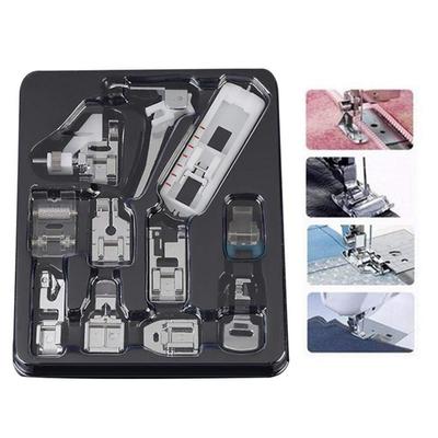 11pcs Sewing Machine Presser Feet Set Universal Low Shank Snap On Accessories Kit for Home Use