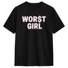 1ks Slayyyter Worst Girl In America Bavlněné tričko Unisex Pánské Dámské Dětské Streetwear Ležérní Top s krátkým rukávem