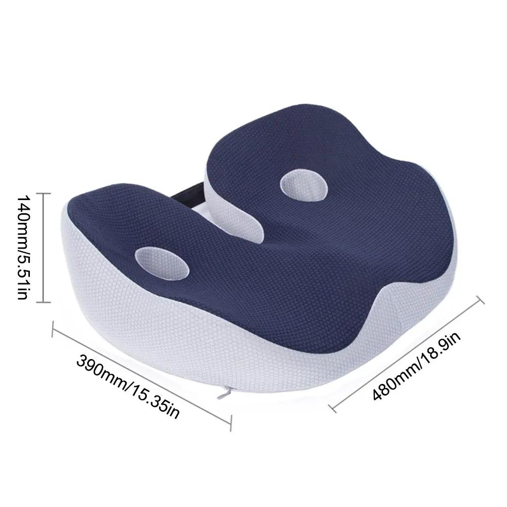 Memory Foam Ergonomic Office Chair Seat Cushion Pain Relief for Coccyx Hemorrhoid Tailbone Prostate Sciatica Pelvic Sores