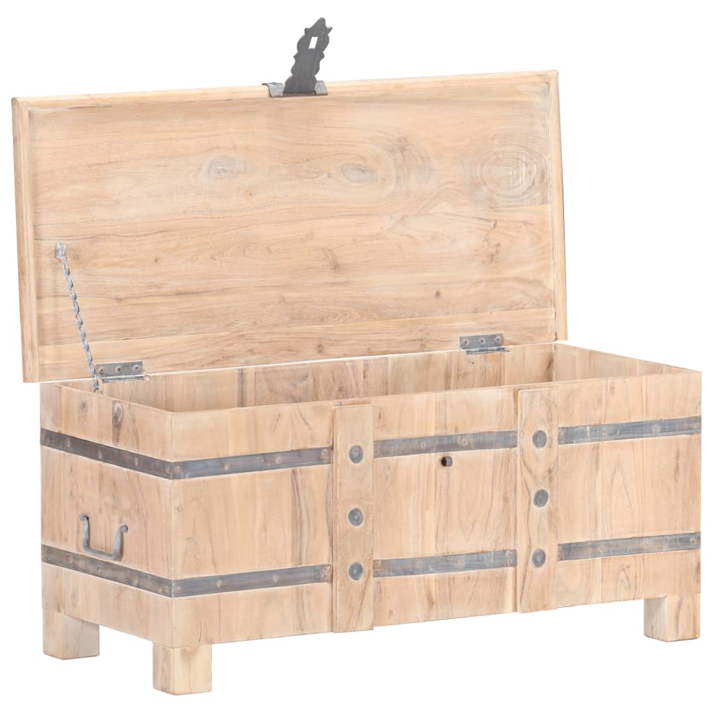 Storage Chest 90x40x40 cm Solid Acacia Wood