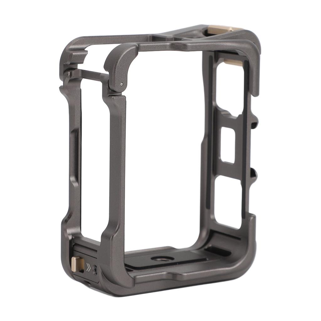 Action Camera Cage Anti Drop Aluminum with Cold Shoe Silicone Lens Cover Action Camera Protective