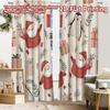 2pcs, 2D FLAT PRINTING Curtains (Without Rod) FestivePattern Modern Fashionable Curtainments During the Christmas Holiday