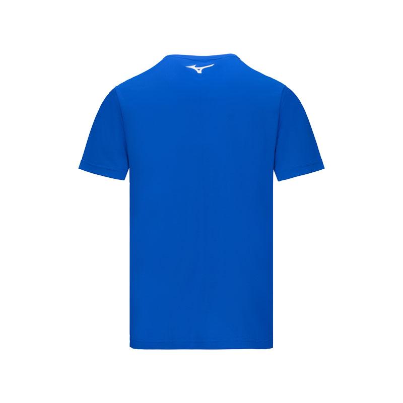 Mizuno Logo Design Quick-Dry Breathable Fashion Casual Round Neck Short Sleeve T-Shirt Unisex T-Shirts Blue C2CA43Z225