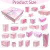 Weihnachts-Adventskalender mit 24 faltbaren rosa Geschenkboxen aus Karton – leerer Weihnachtskalender zum Befüllen der Adventskalender-Aufbewahrung