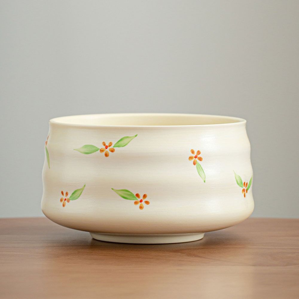 4Pcs/Set Bamboo Ceramic Japanese Matcha Blender Set with Matcha Brush Teaspoon Matcha Bowl