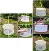 Foldable Clothes Drying Mesh Basket With Large Diameter For Sweaters And Underwear Drying