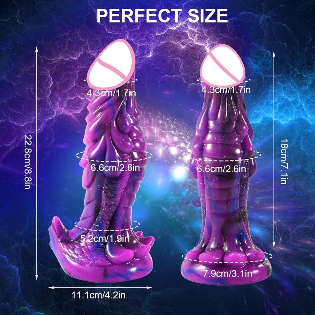 Dragon Scale Anal Plug for Men and Women - Silicone BDSM Dilator and Masturbator Toy