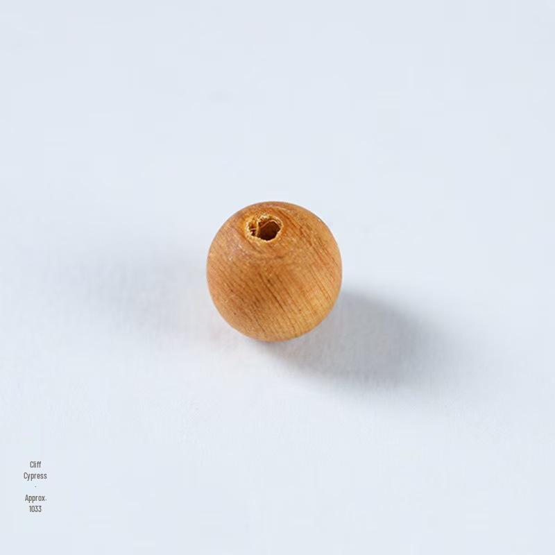 Natürliche Holzperlen: Grünes Sandelholz, Rotes Sandelholz, Ebenholz, Goldener Seidensandelholz, Zypresse - DIY-Zubehör