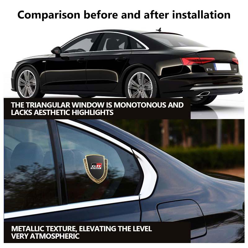 Car Styling 3D Shield Metal Emblem Badge Sticker Decoration CXJHS7 Decal For Toyota CHR Land Cruiser RAV4 Camry Fortuner Venza