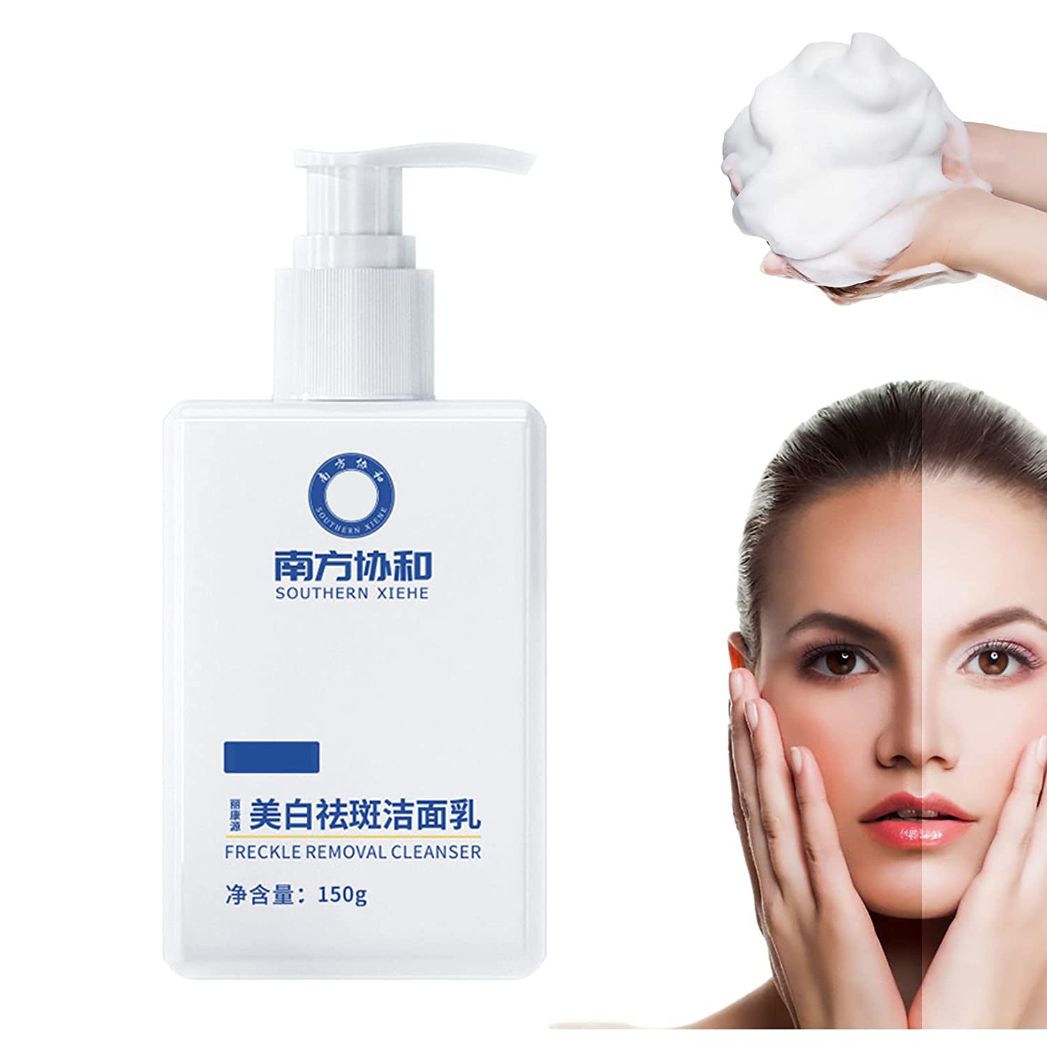 

Отбеливающее очищающее средство для лица Southern Xiehe, Отбеливающее очищающее средство для лица, Пенящееся очищающее средство для лица Southern Xiehe