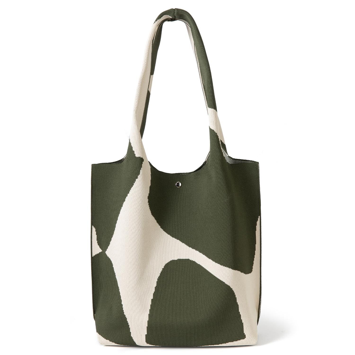 

Tote bag for A4 Kobe nt01 [BAGGING] women, one-shoulder, size, knit, stiff, large, Liberal, (khaki cow)