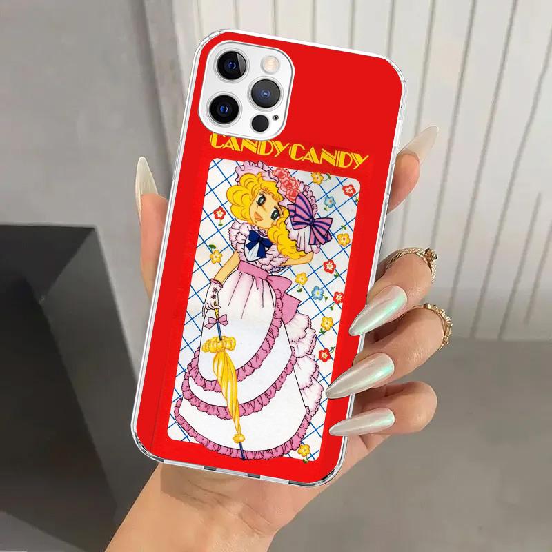 Anime Candy Phone Case for Iphone 17 Air 16 15 Plus 14 13 Mini 12 11 Pro Max 16E 7 8 SE 2020 Soft Funda Print Shell 17 Air 16 15