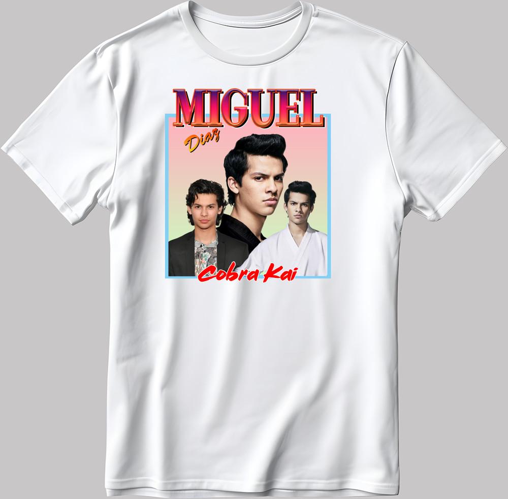 

Cobra Kai Miguel, Short Sleeve White Black Women - Men T Shirt H112 L