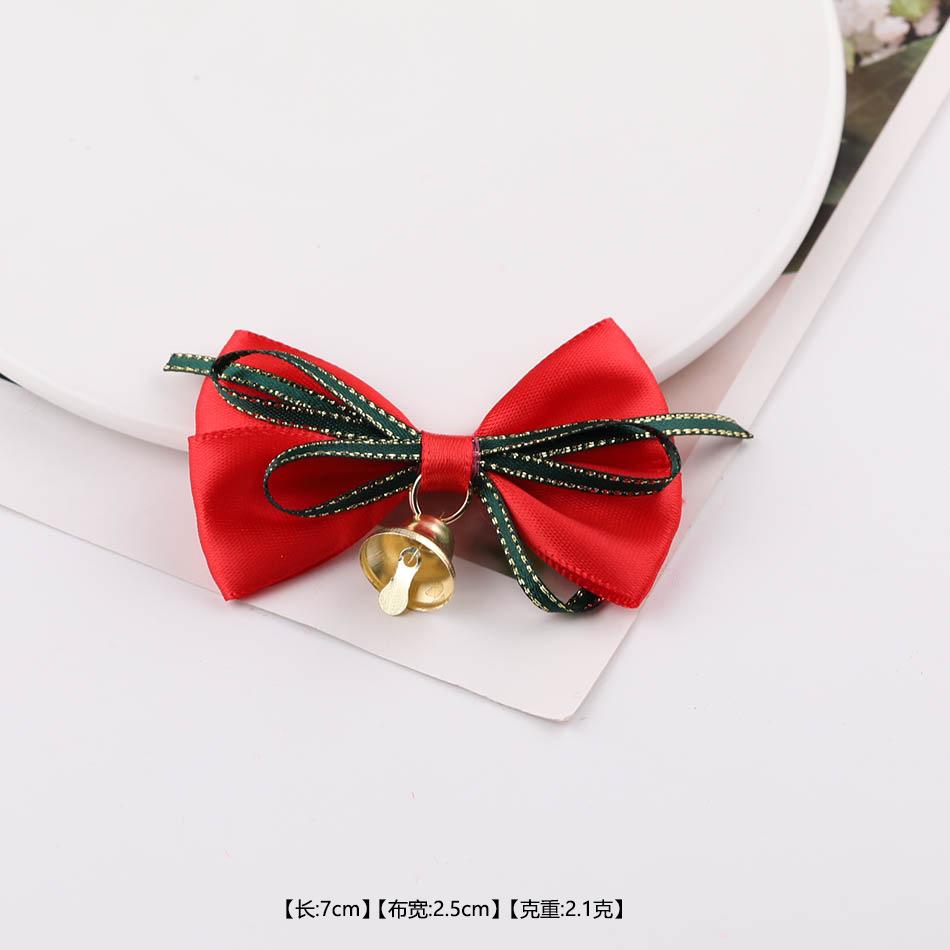Christmas Day Decorative Bow Tied Silk Bell Gift Box Christmas Tree Pendant DIY Jewelry Accessories