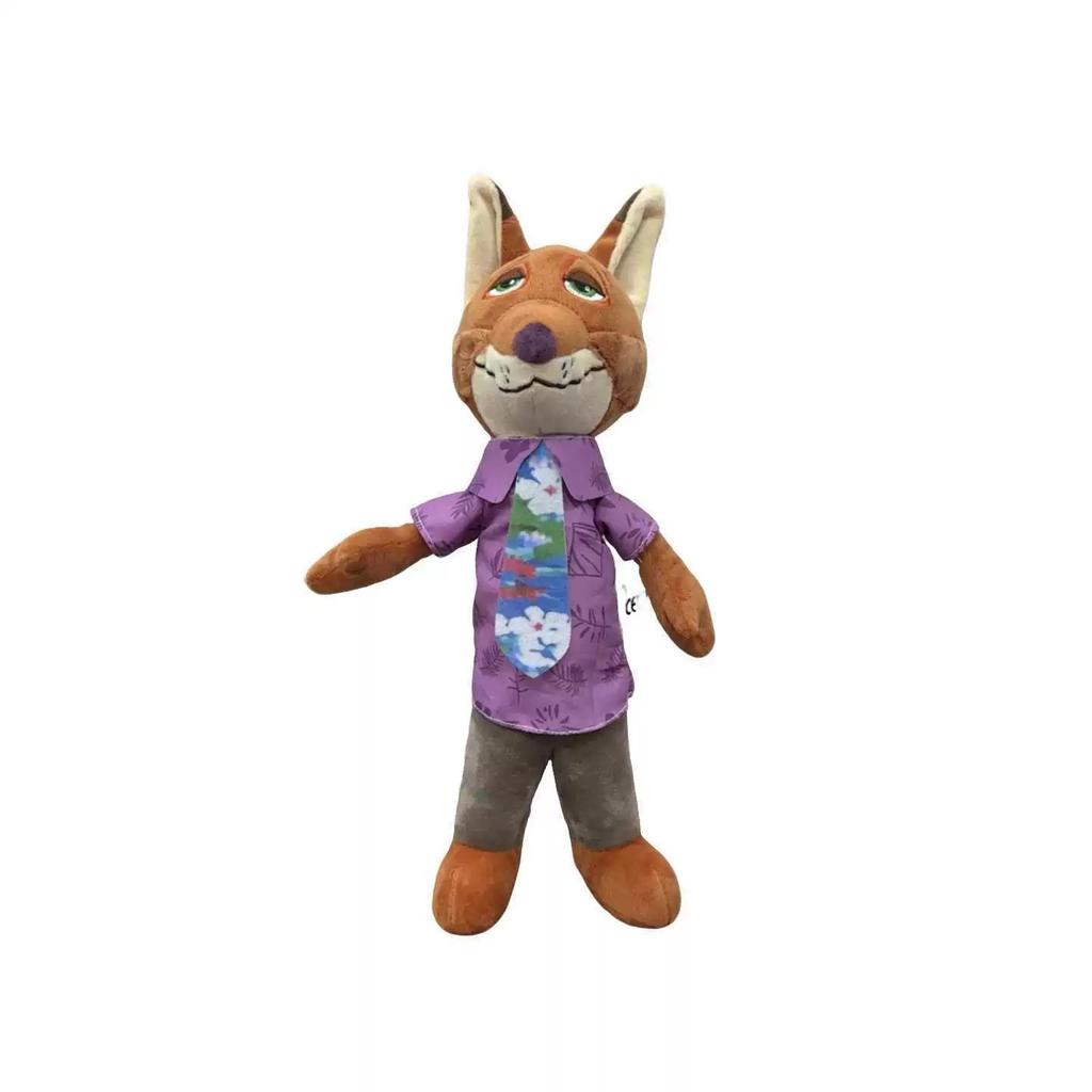 40Cm Kawaii  Zootopia Nick Wilde Judy Hopps Plush Doll Toy Anime New Sofa Room Decoration Children'S Birthday Gift