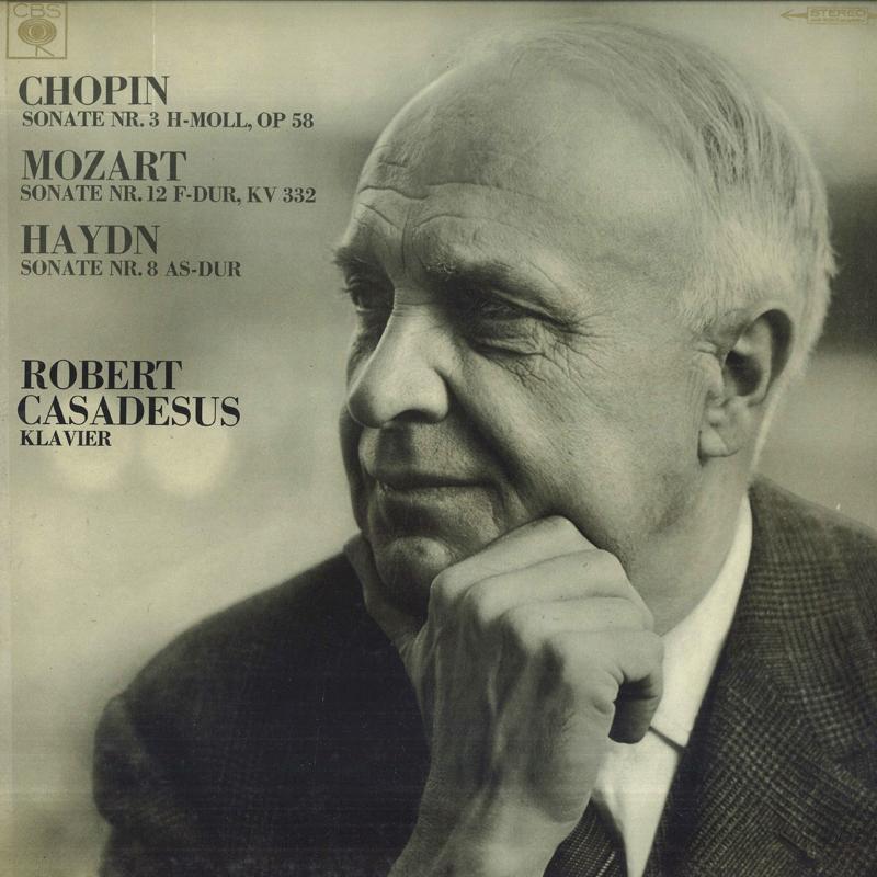 

LP Record ROBERT CASADESUS Chopin Sonate Nr3 Hmoll Op58 Mo S72386 CBS 1967 Germany Classical Used