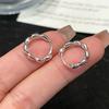925 Sterling Silver Seven Grain Wealth Attraction Earrings for Women - High-End Niche Design