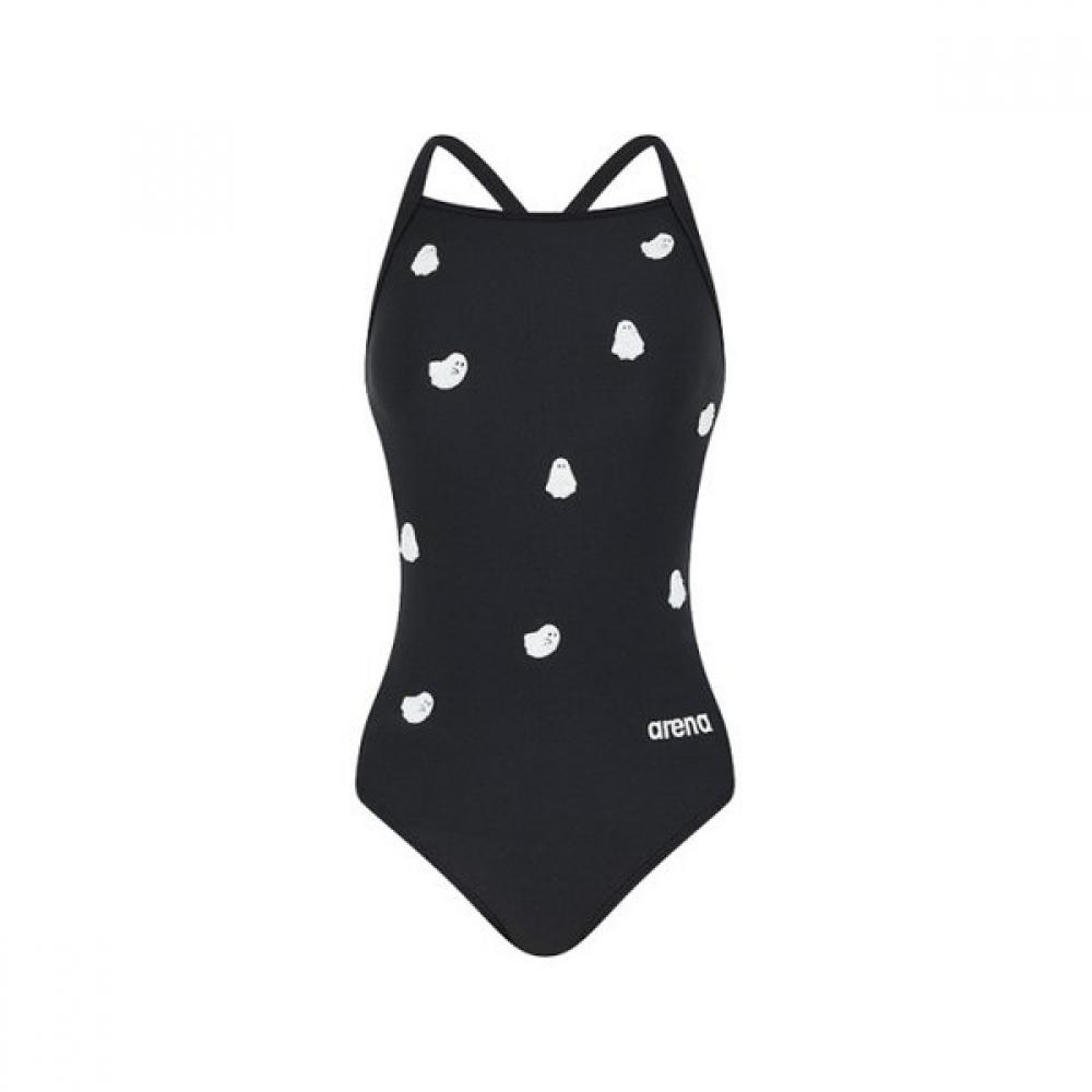 

Arena Women S Pluffy friendS 2 One Piece Strap Back a5Sl1co02 Blk blacks/95