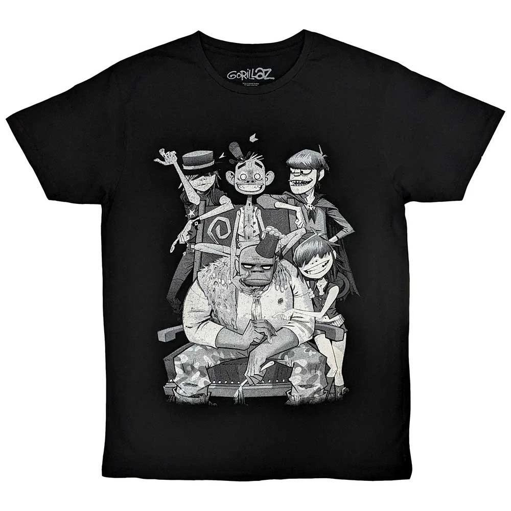 Official Gorillaz T Shirt Demon Days Black Classic Rock Indie Band Licensed Tee 4XL