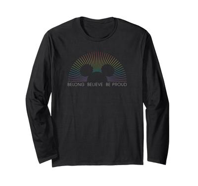 Disney Mickey and Friends Mickey Ears Be Proud Rainbow Long-Sleeve T-Shirt