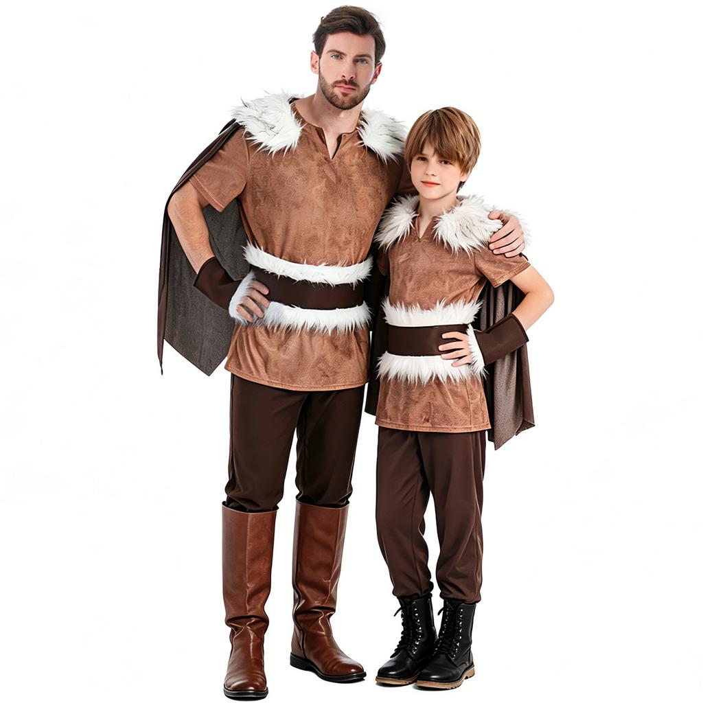 Cosplay Halloween Adult Costume Viking cosplay Medieval Stage Costume, Viking Warrior Suit
