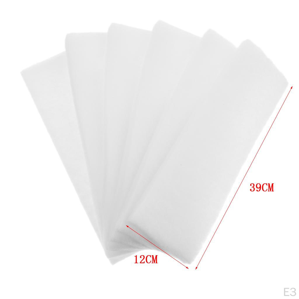 6Pcs Large Foam Filter Accessories 15.35x4.72inch ( White )