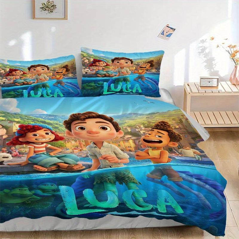 

3pcs Luca s Adventure Quilt Cover Set (1 Quilt Cover + 2 Pillowcases Without Pillow Core), High-Definition Printing for Home and Dormitory.Q 135x200cm