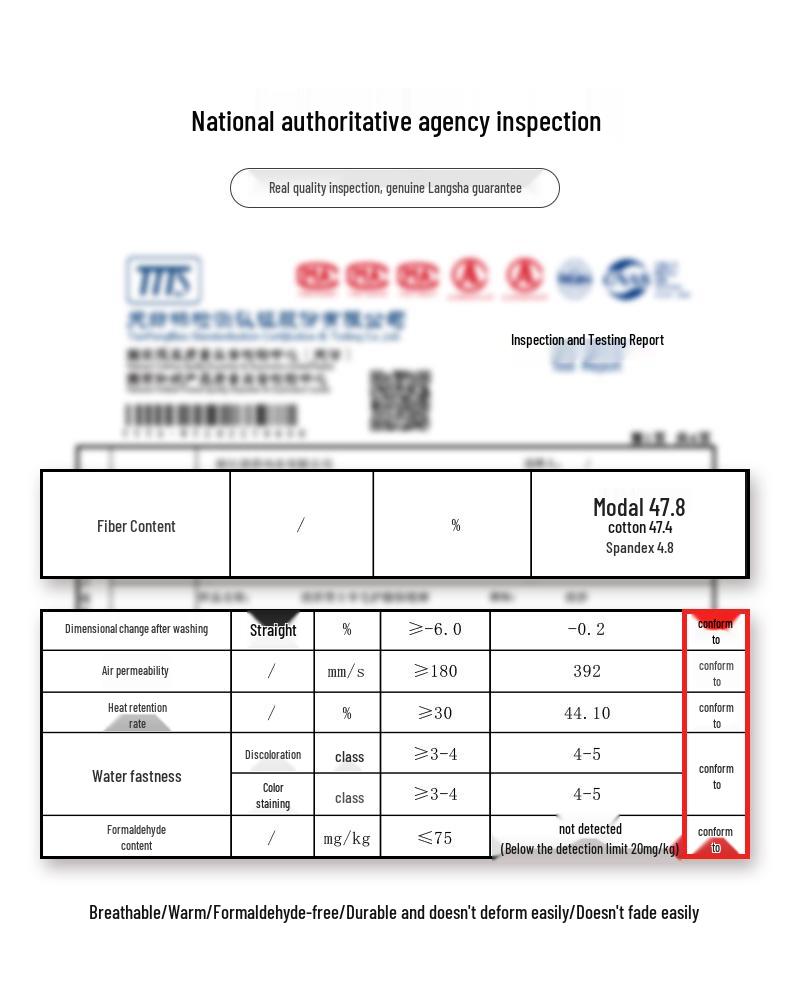 LANGSHA Women's Modal Cotton Lightweight Thermal Underwear Set