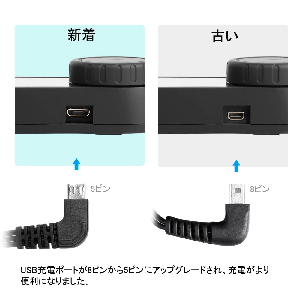 FreedConn TCOM-SC Motorcycle Helmet Bluetooth Headset, Waterproof, Intercom