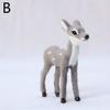 1pcs Artificial Mini Sika Deer Pvc Miniature Realistic Deer Model Figurine Miniatures Ornaments Home Christmas Party Decoration