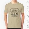 Allergie Club T-Shirt Baumwolle Herren Damen DIY Druck Allergisch Allergien Lustig Soziale Distanzierung Allergiebewusstsein Asthma 19 Nicht