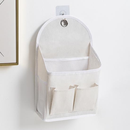 Wandhängende Aufbewahrungstasche Nachttisch-Organizer mit Taschen Hängender Aufbewahrungskorb für Buch Brille Snacks Schlafsaal Schlafzimmer