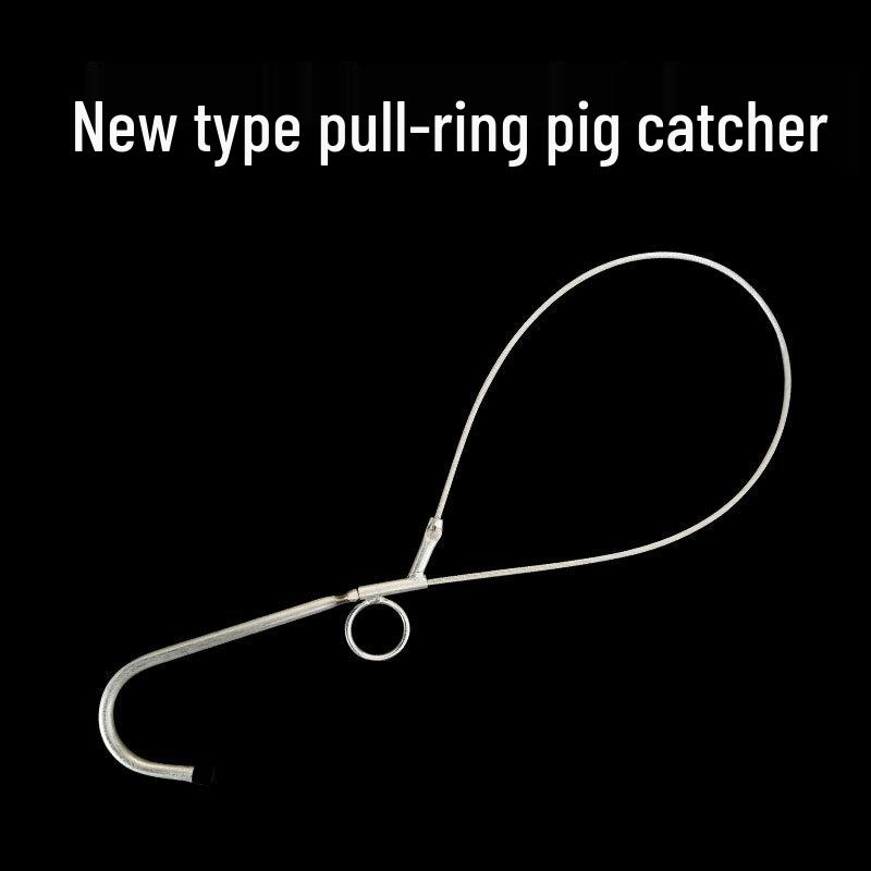 Stainless Steel Hog Restraint Snare: Veterinary Livestock Catching Equipment