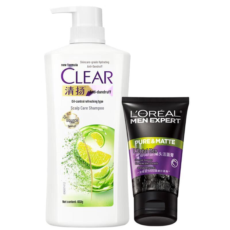 

Clear Oil Control Shampoo & L Oreal Face Wash Set