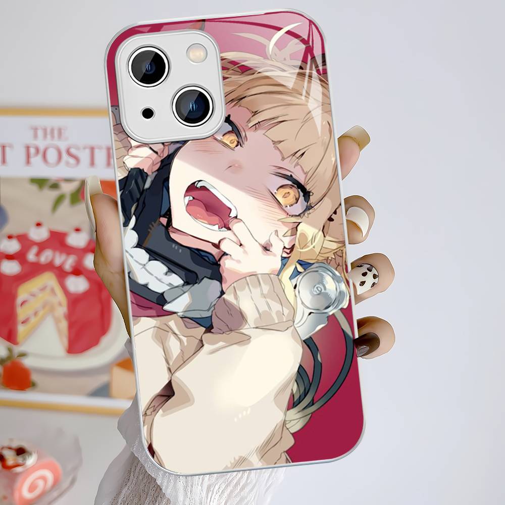 Toga Himiko My Hero Academia Tempered Glass For Iphone 14 13 12 11 Pro Mini XS MAX 14Plus X XS XR Cover