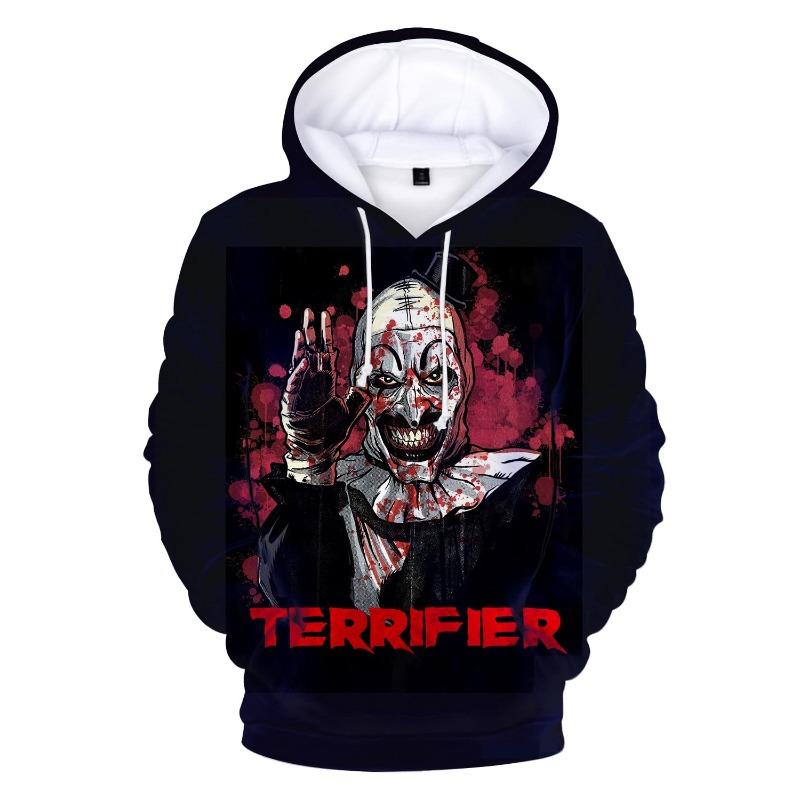Horror Movie Terrifier Hoodies Men Women Casual Streetwear Fashion Hoodie Sweatshirts Pullovers Tracksuits Man Clothing