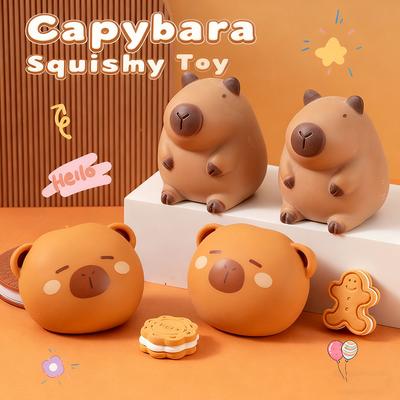 Jucării Capybara de Desene Animate Squishy pentru Ameliorarea Stresului Strângeți Relaxați Jucării Fidget Vent Jucărie Capibala Mingea de Stres Noutate Cadou de Petrecere Decor Birou