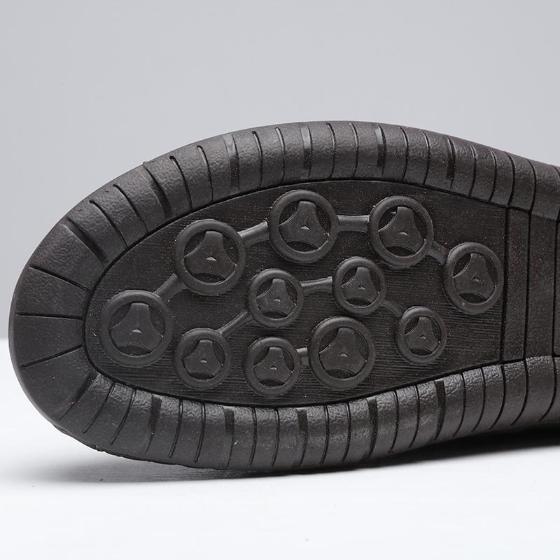 Menn sideglidelås Komfortabel håndsøm Splitt skinn fritidssko