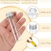 Tiny Jars with Aluminum Screw Lids 15ml Small Glass Bottles Clear Mini Vials Metal Caps Top Sample Message Bottle Jewelry Beads
