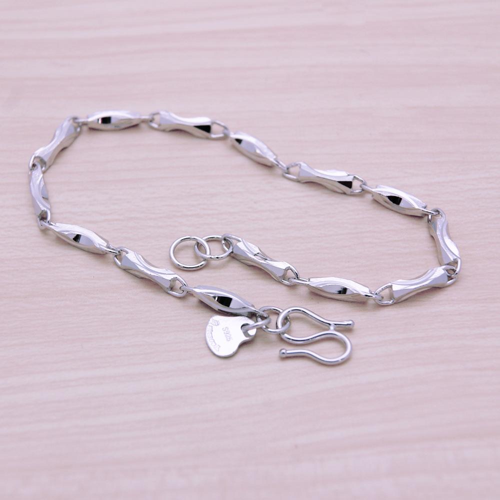 Platinum-Plated Men'S Twisted Ingot Bracelet Temperament Simple Jewelry Popular Temperament