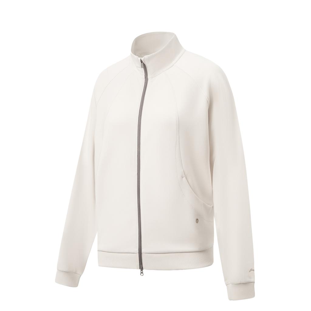 Li-Ning Antibacterial Quick-Dry Cool Loose Stand-Collar Jacket Women jackets AWDW684-1