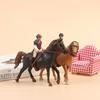 Simulation Mini Animals Horse Racing Models Action Figures Model Education Toys